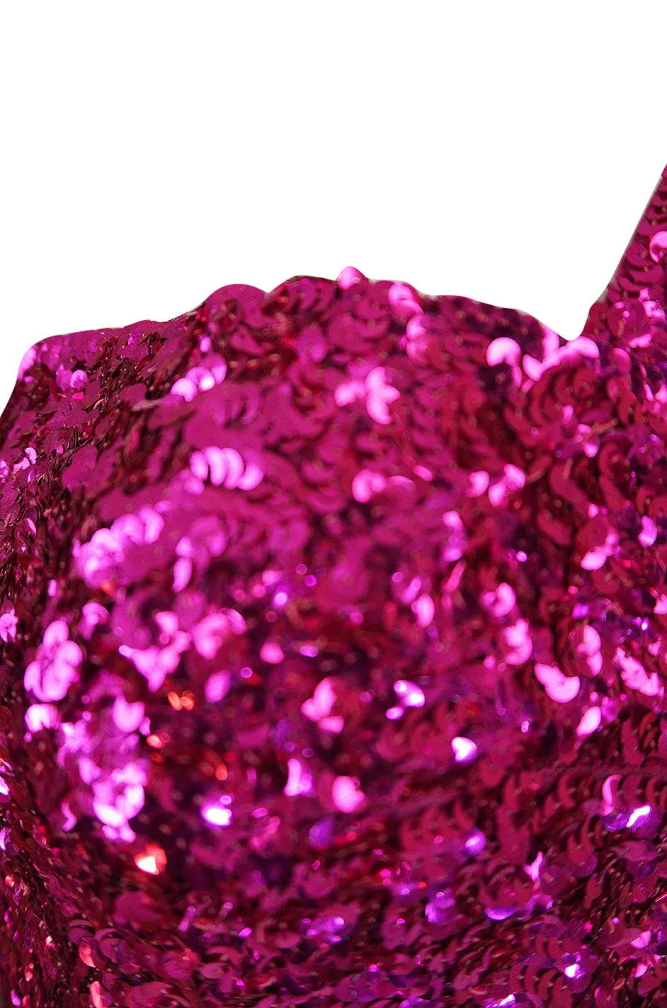 1950s Mr. Blackwell Demi-Couture Densely Covered Pink Sequin Dress