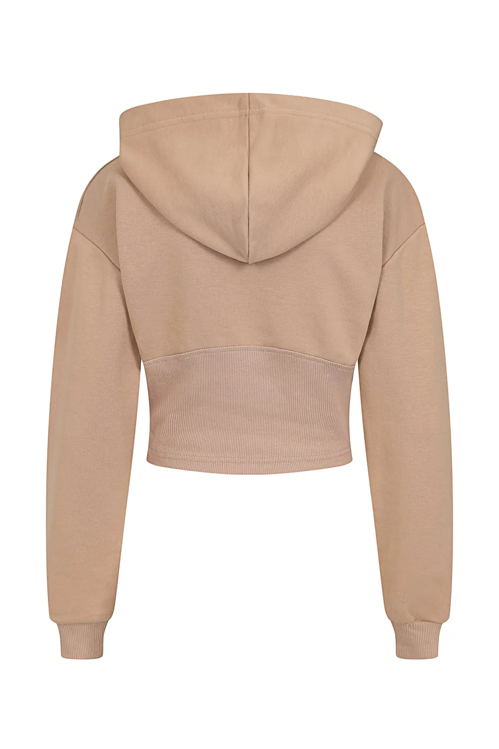 Aliza Sand Corset Waisted Hoodie Tracksuit Set