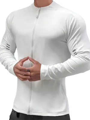 Athletic Long Sleeves Zip-Up Running Jacket - SF1936
