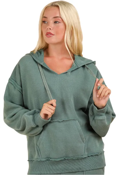 Backyard Hangout V-Neck Hoodie