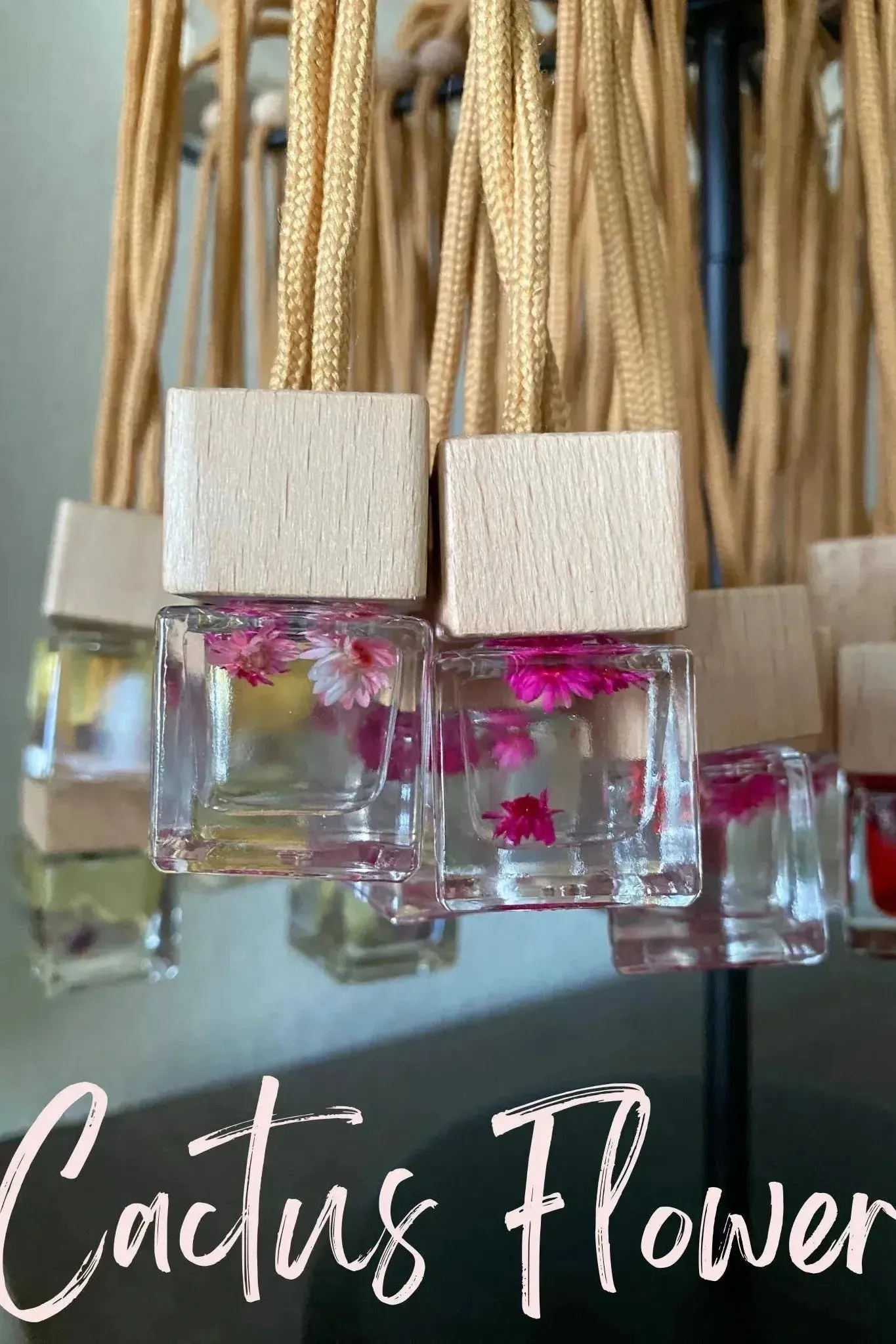 Cactus Flower Car Diffuser