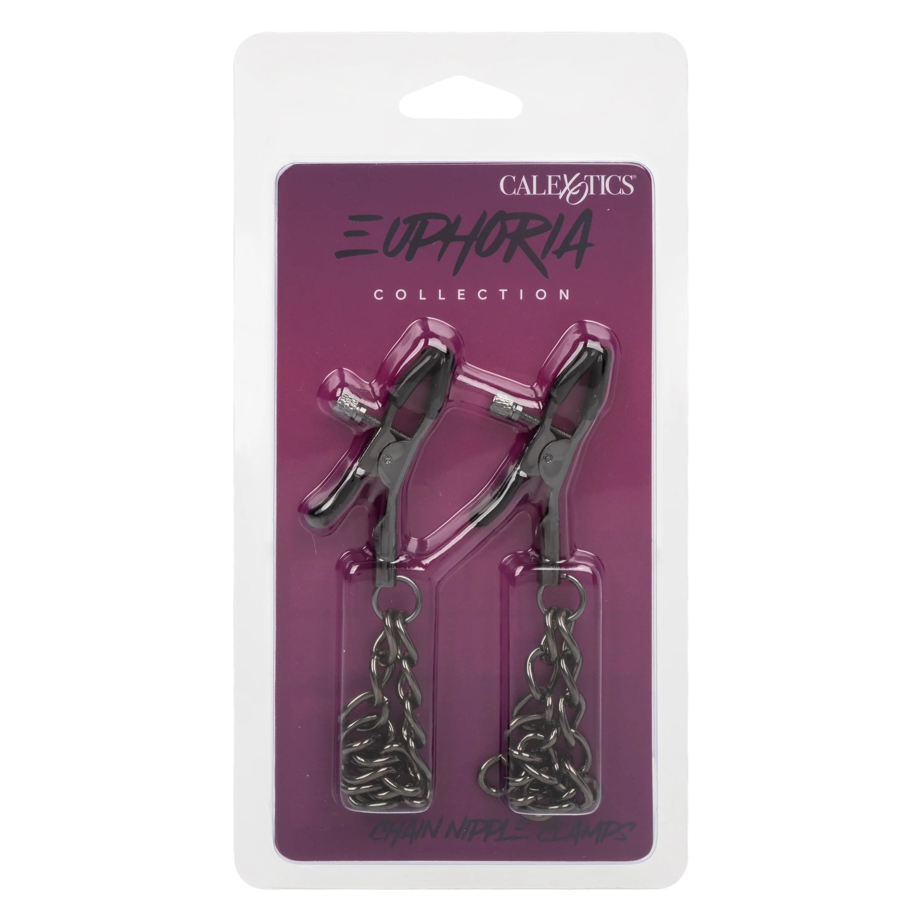 California Exotics - Euphoria Collection Chain Nipple Clamps (Black)