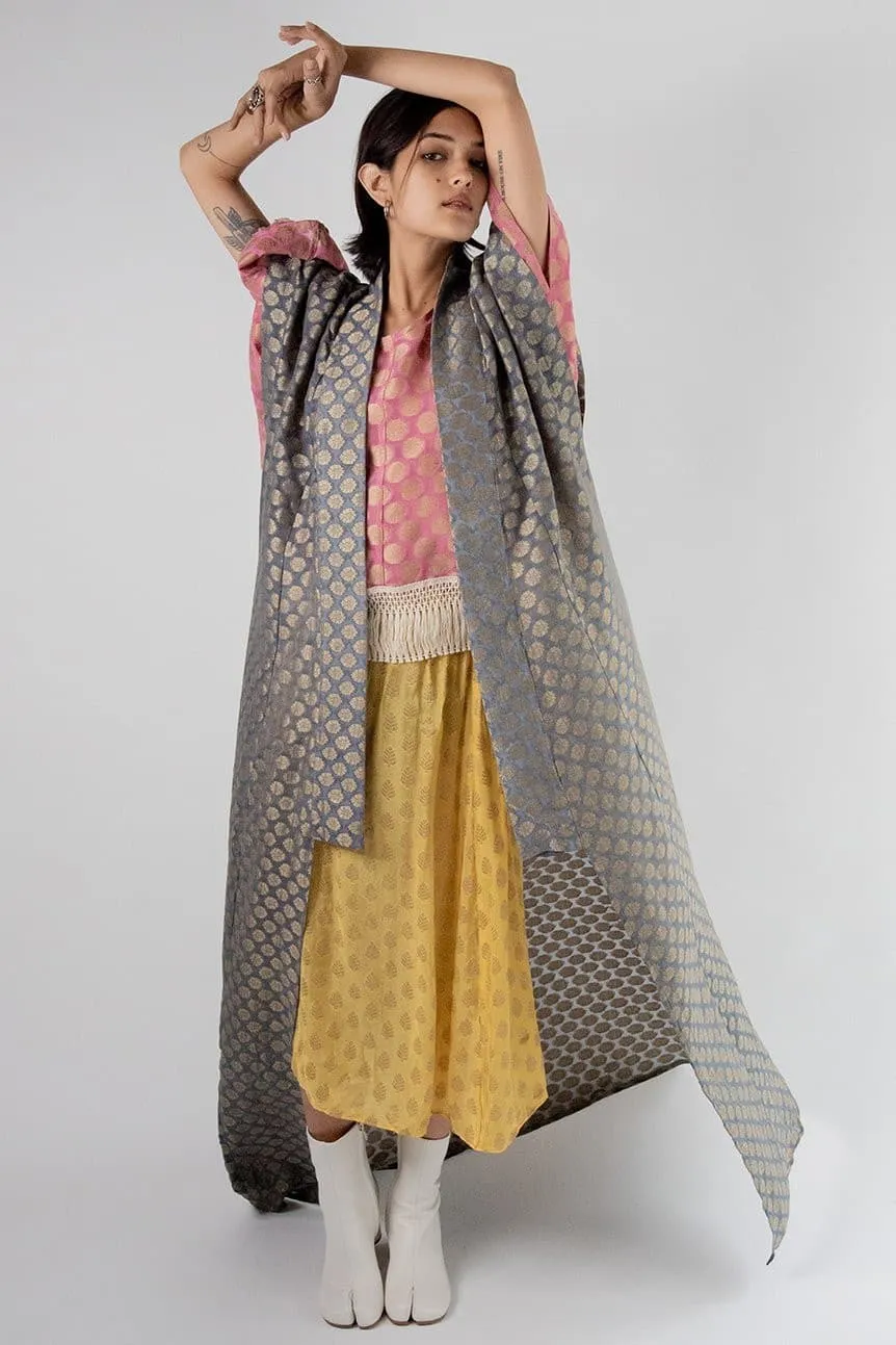 Chiffon Silk Kimono Kaftan Robe Gisele