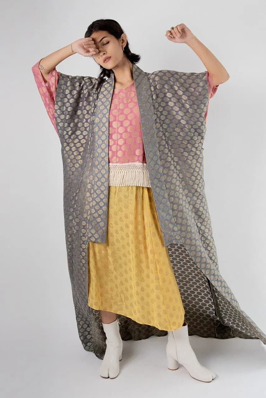 Chiffon Silk Kimono Kaftan Robe Gisele