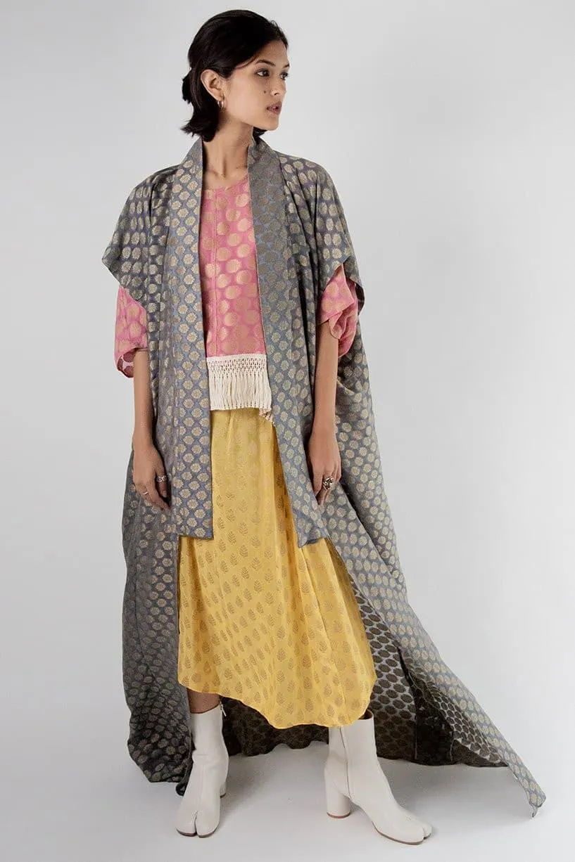 Chiffon Silk Kimono Kaftan Robe Gisele