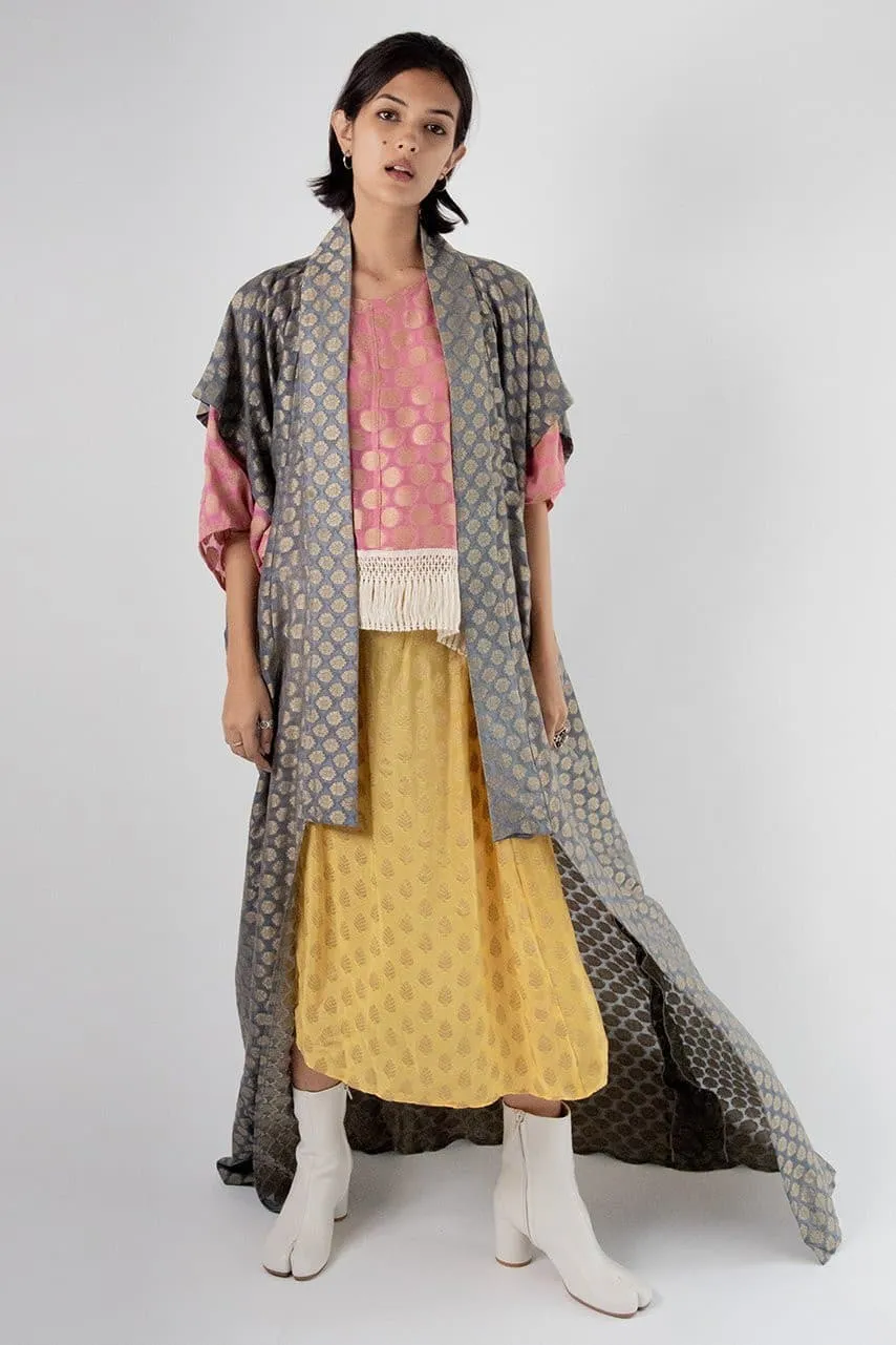 Chiffon Silk Kimono Kaftan Robe Gisele