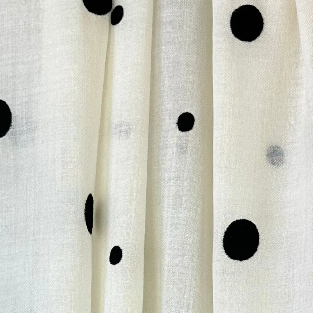 Citrus Big Dot Small Dot Scarf - Off White