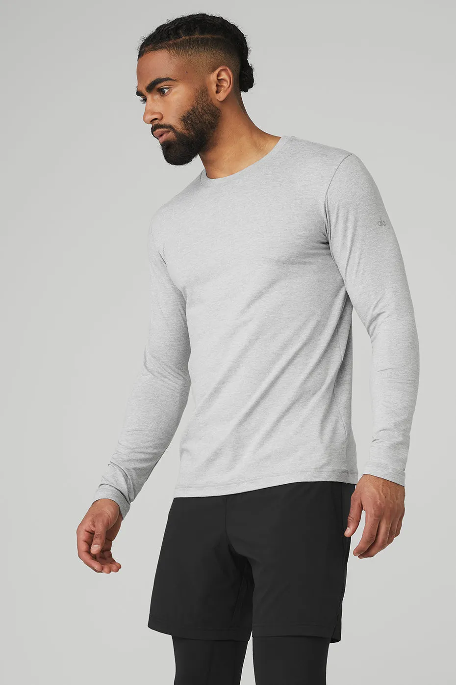 Conquer Reform Crewneck Long Sleeve - Athletic Heather Grey