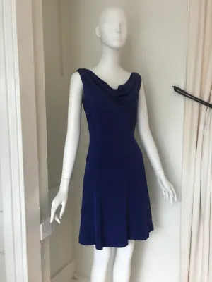 Double Cowl Cocktail Dress