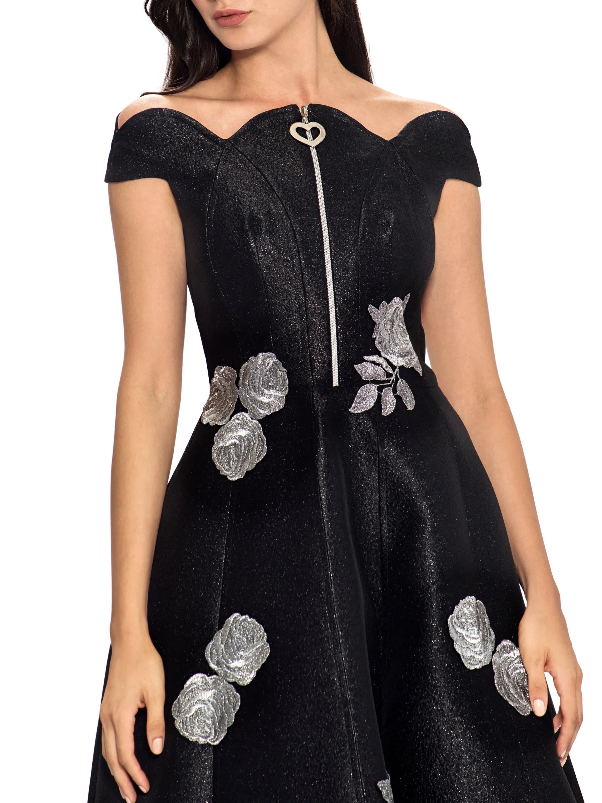 Dualchi Off Shoulder A-Line Gown