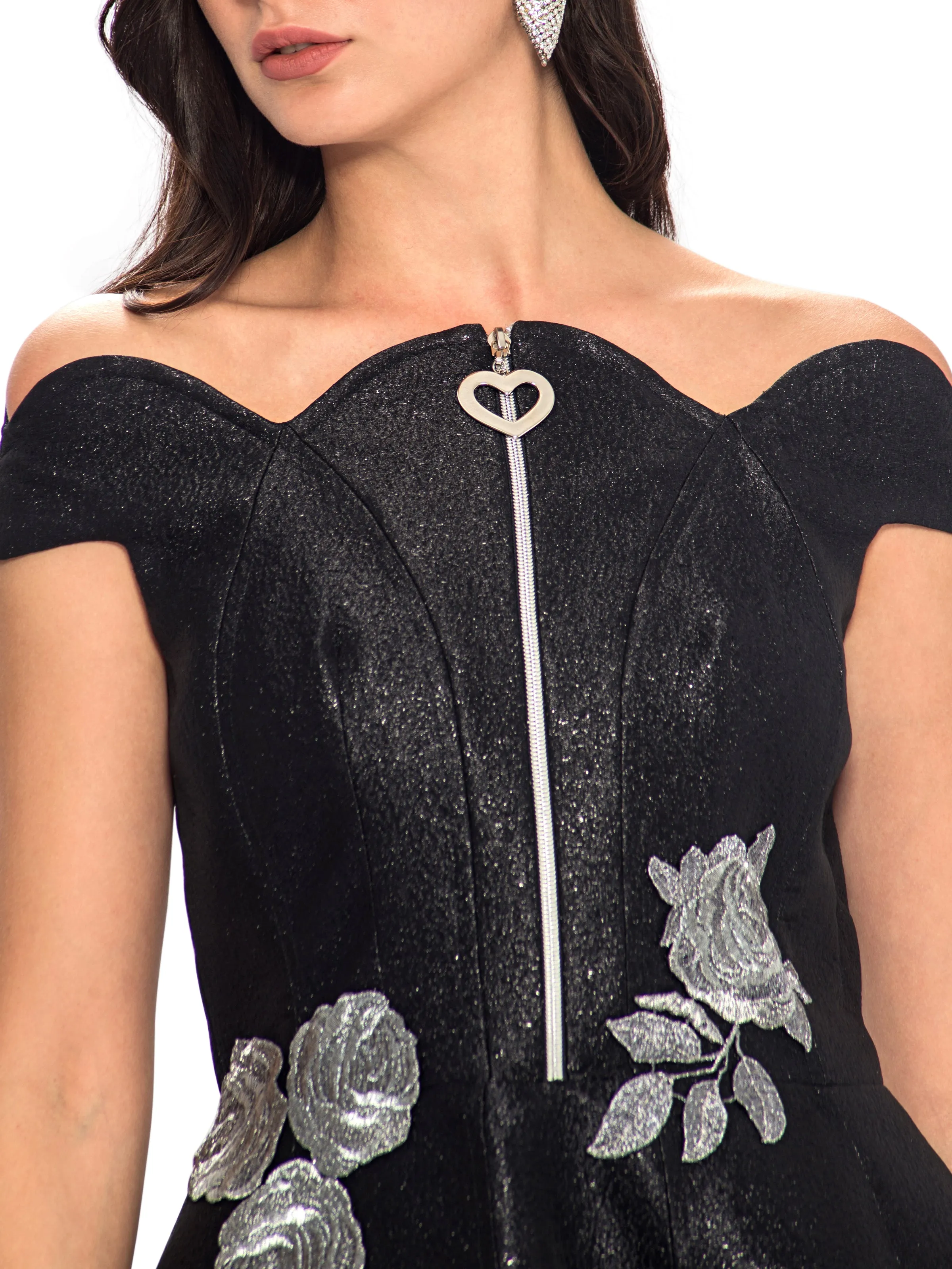 Dualchi Off Shoulder A-Line Gown
