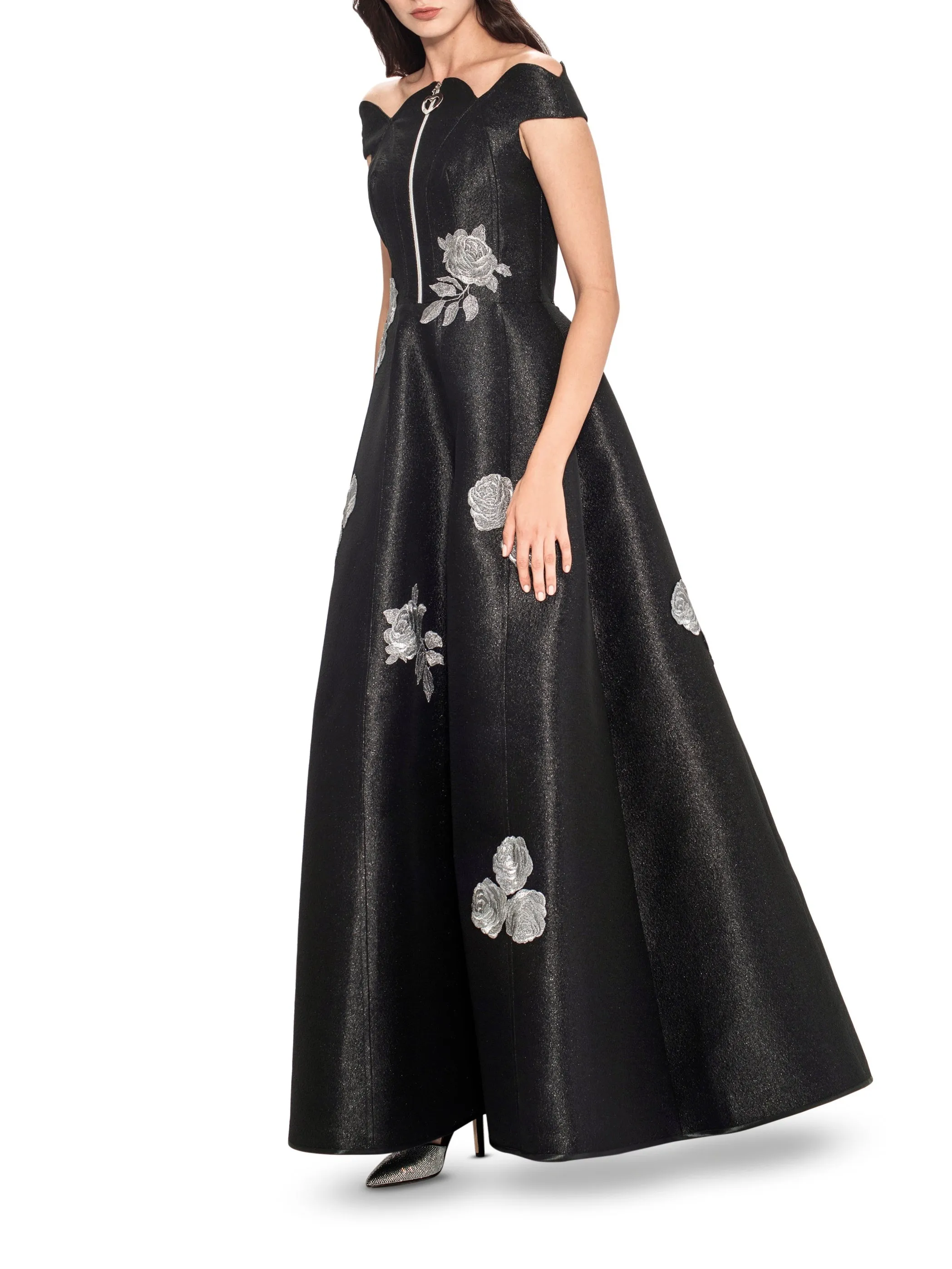 Dualchi Off Shoulder A-Line Gown