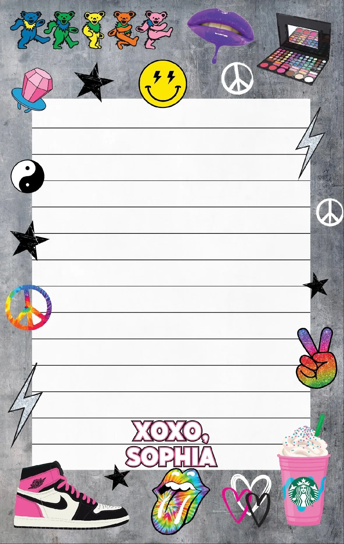 Fun & Trendy Collage Personalized Notepad
