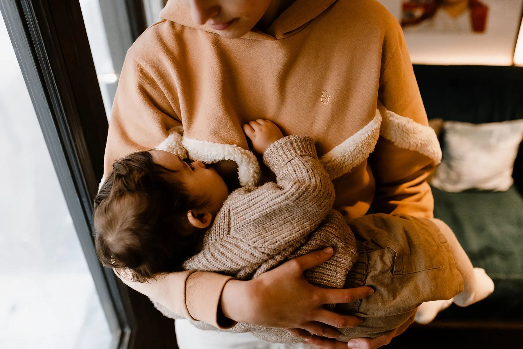 Hoodie d’allaitement Mom’moute - sweat à capuche