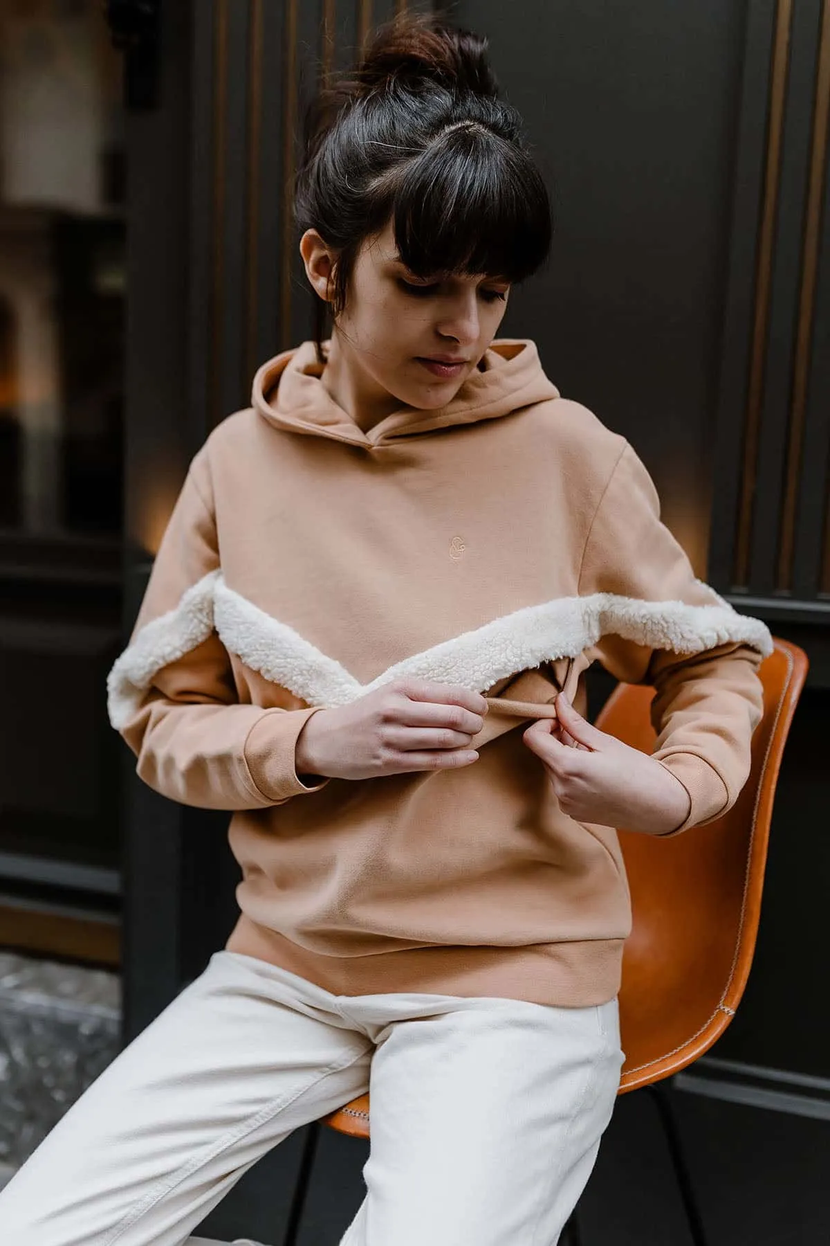 Hoodie d’allaitement Mom’moute - sweat à capuche