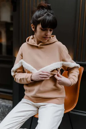 Hoodie d’allaitement Mom’moute - sweat à capuche