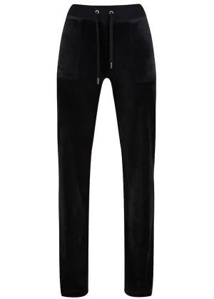 Juicy Couture Del Ray Classic Velour Bukser - black