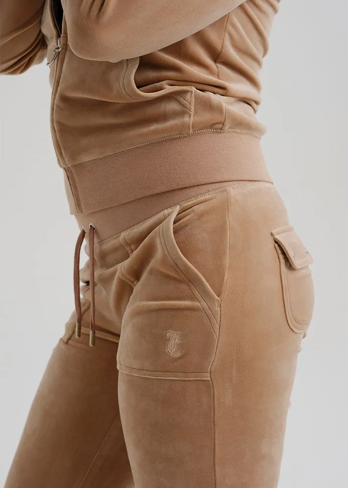 Juicy Couture Del Ray Classic Velour Bukser - gold caramel