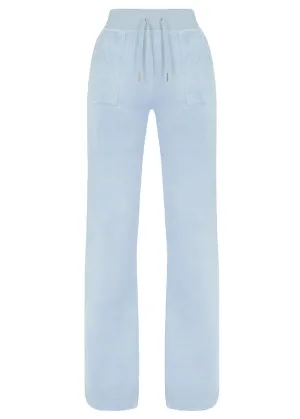 Juicy Couture Del Ray Classic Velour Bukser - nantucket breeze blue