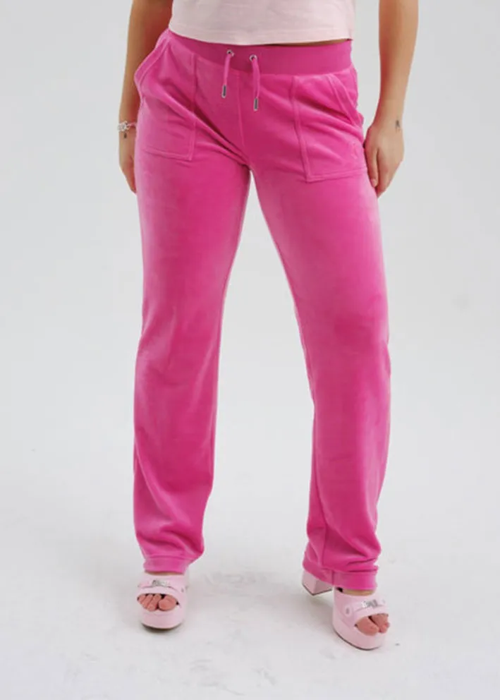 Juicy Couture Del Ray Classic Velour Bukser - Raspberry Rose