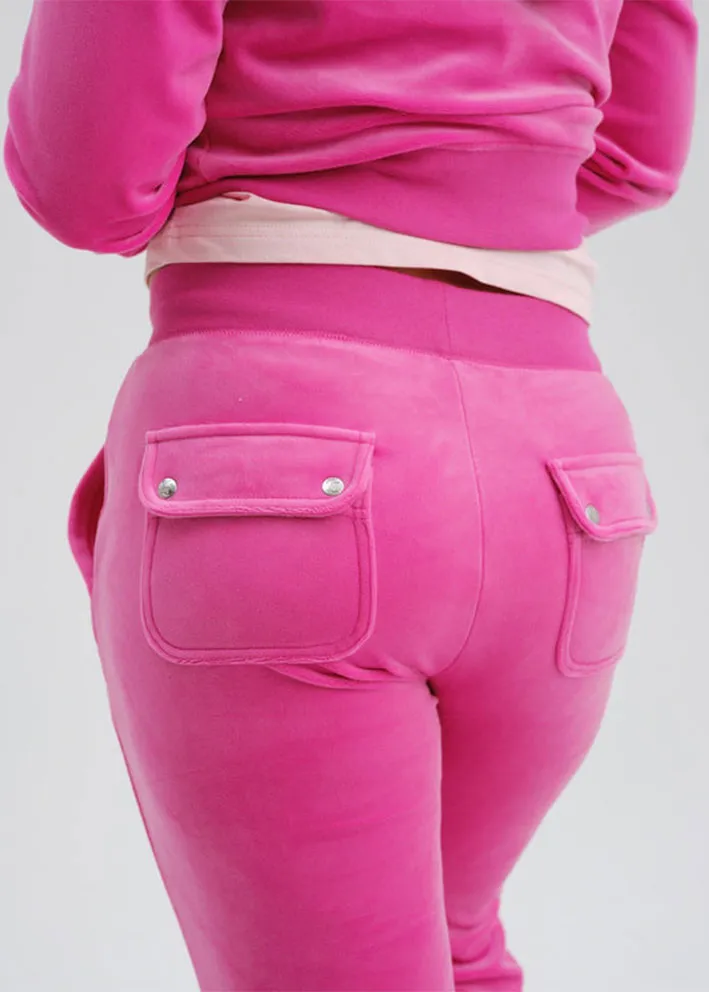 Juicy Couture Del Ray Classic Velour Bukser - Raspberry Rose