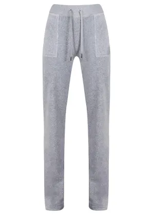 Juicy Couture Del Ray Classic Velour Bukser - Silver Marl