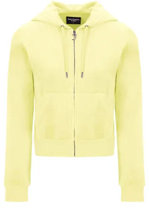 Juicy Couture Robertson Classic Velour Hoodie - yellow pear