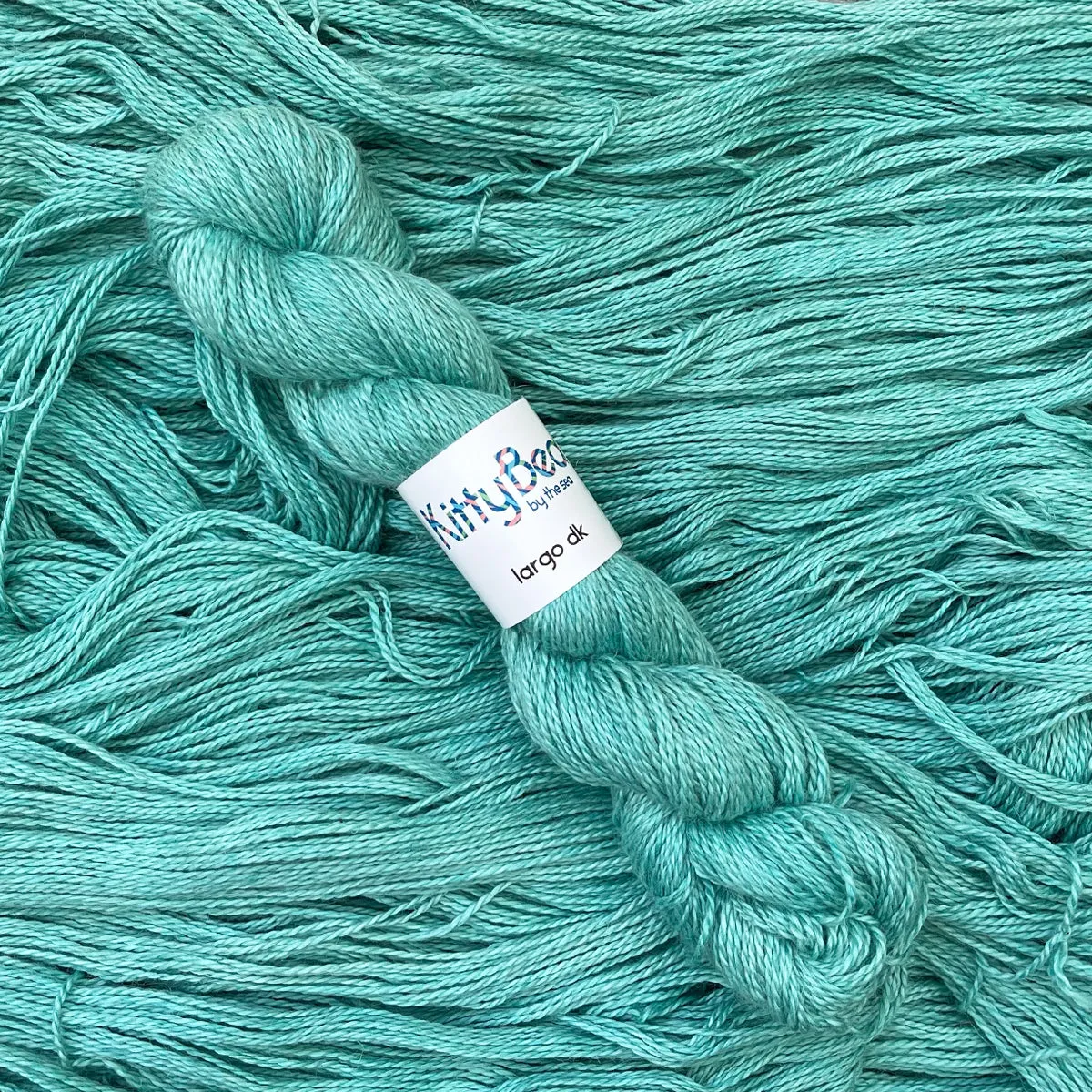 Largo DK: Alpaca, Linen, Silk Yarn | Hand-Dyed Skeins | KittyBea by the Sea