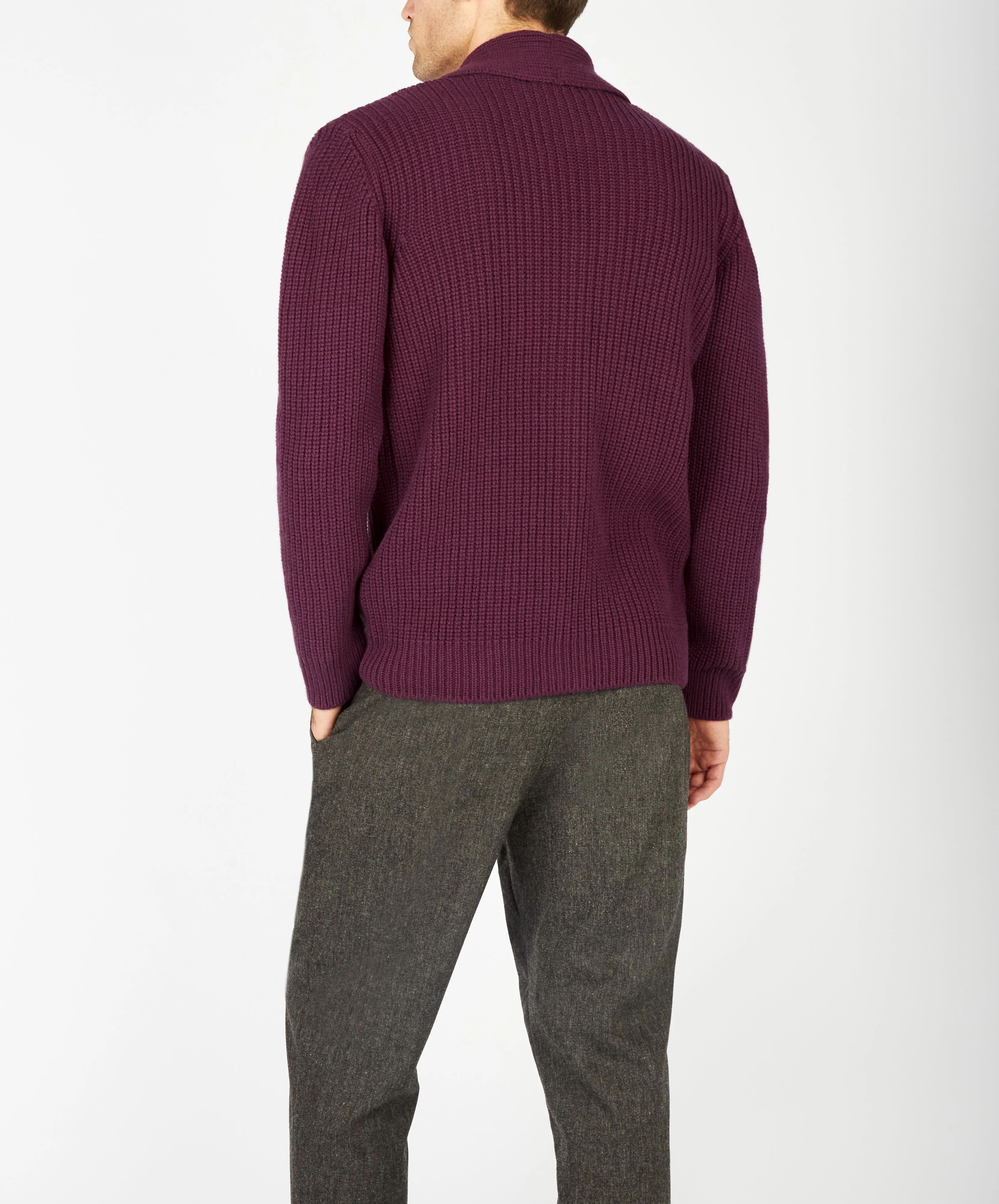 Luxe Shawl Cardigan Currant