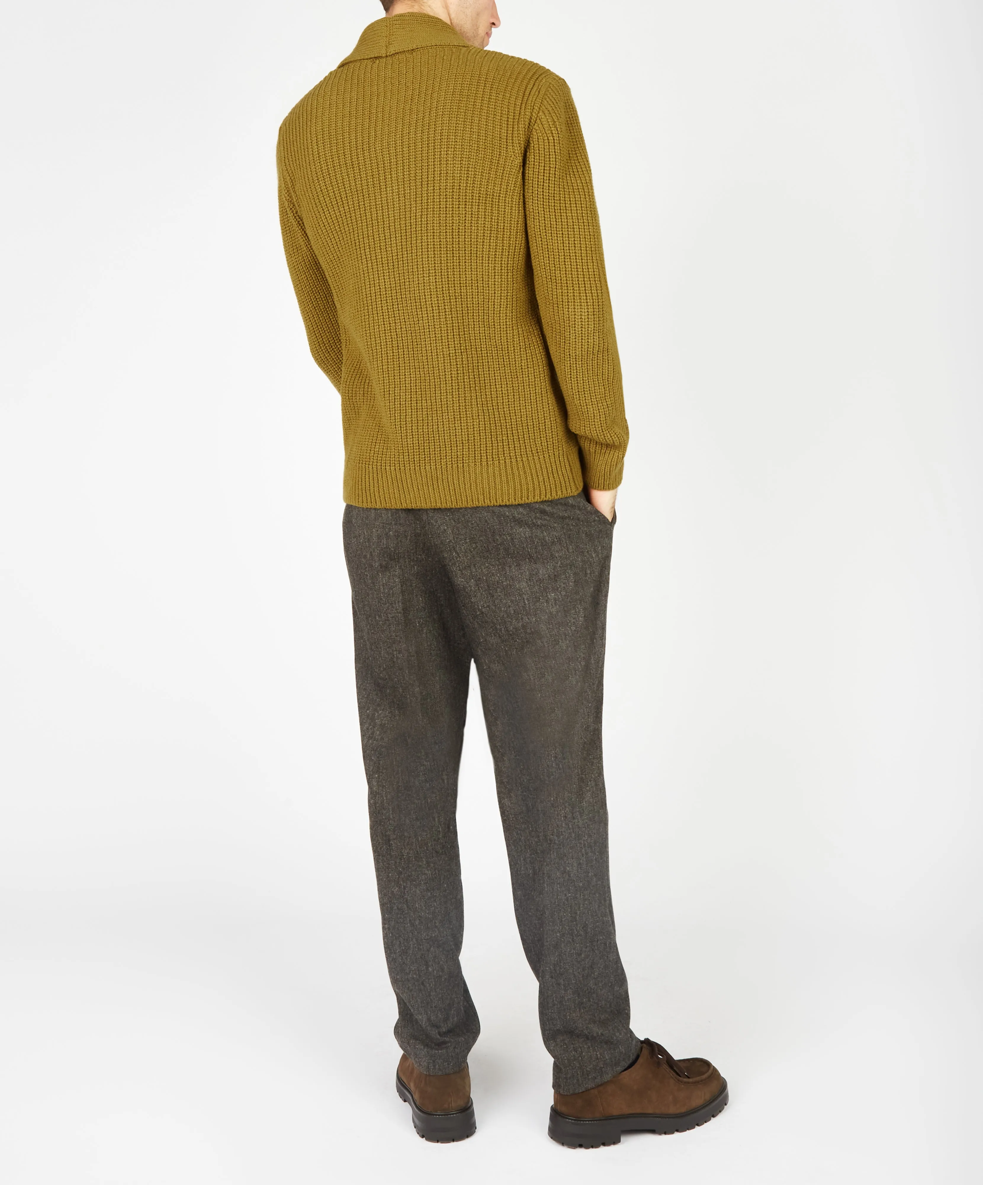 Luxe Shawl Cardigan Khaki