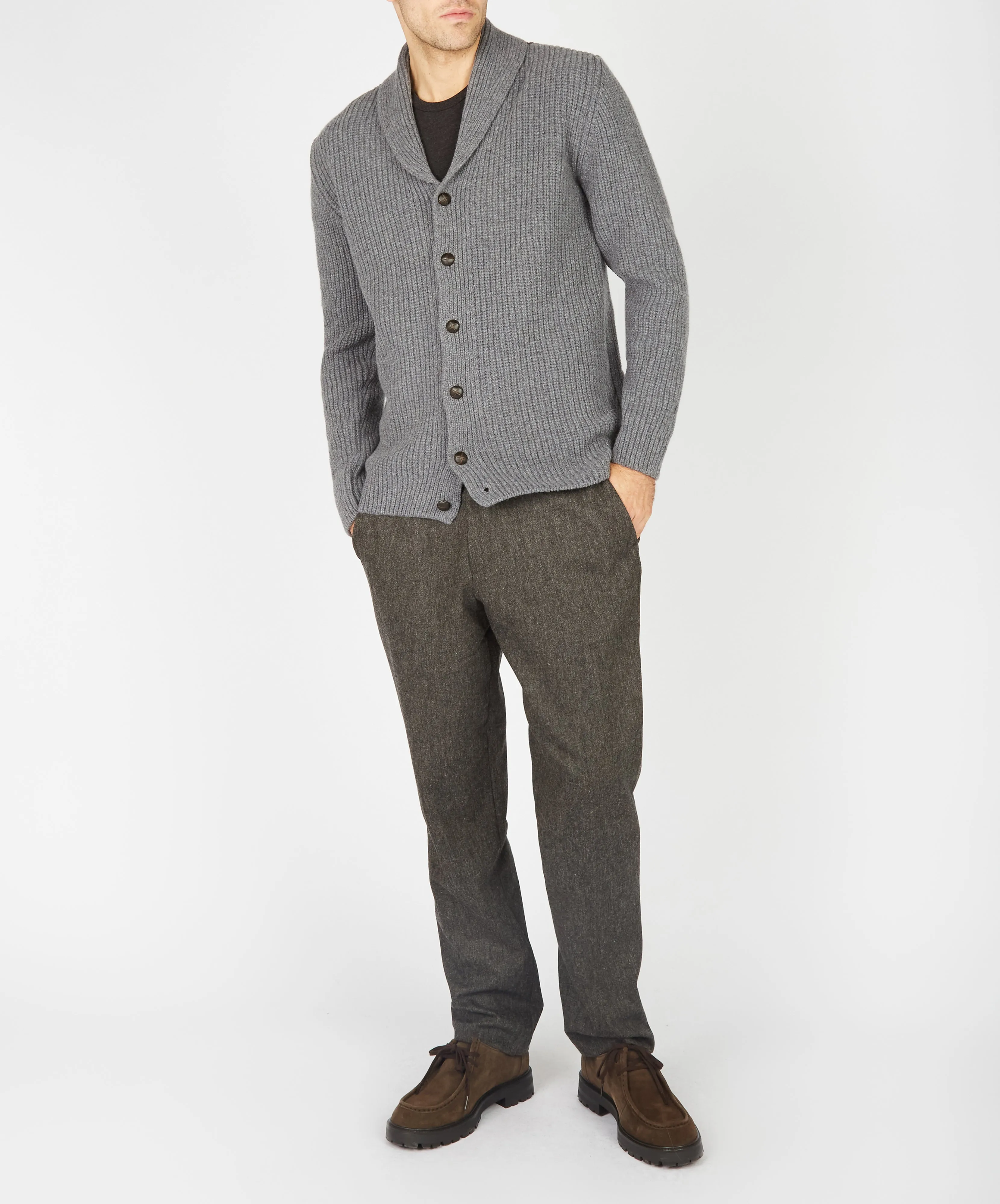 Luxe Shawl Cardigan Smoke