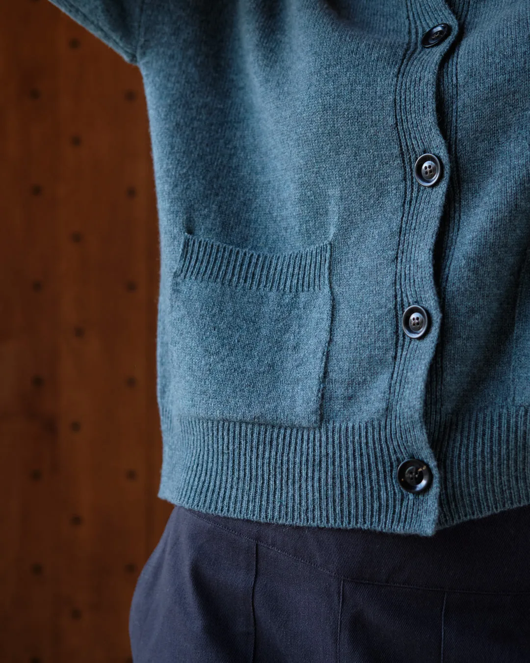 Mira Cropped Wool Cardigan