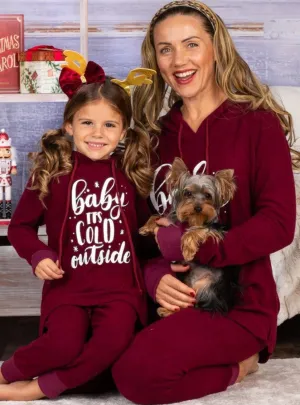 Mommy and Me Baby It's Cold Outside Loungewear Set