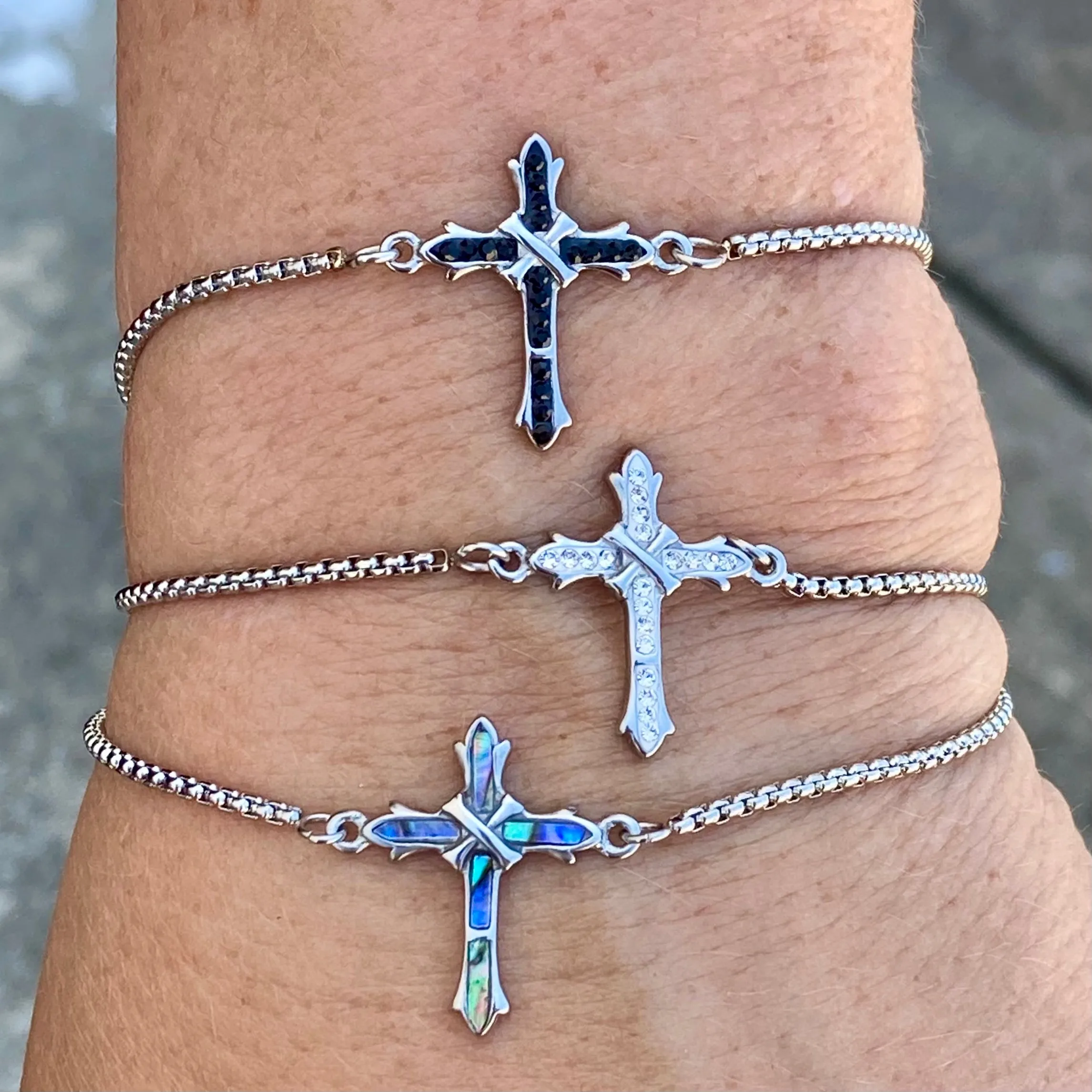 Sea Shell Cross - Bracelet - 2573B