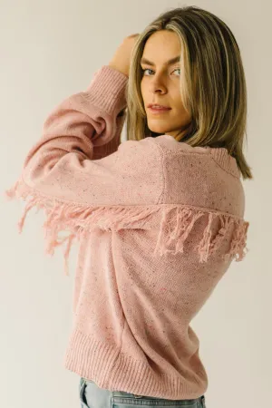 The Rolleston Knit Sweater in Dusty Pink