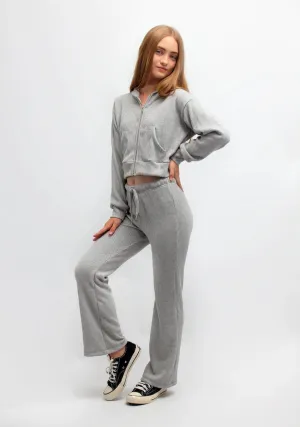 Tween Sets | Grey Sparkle Waffle Set | Flowers by Zoe