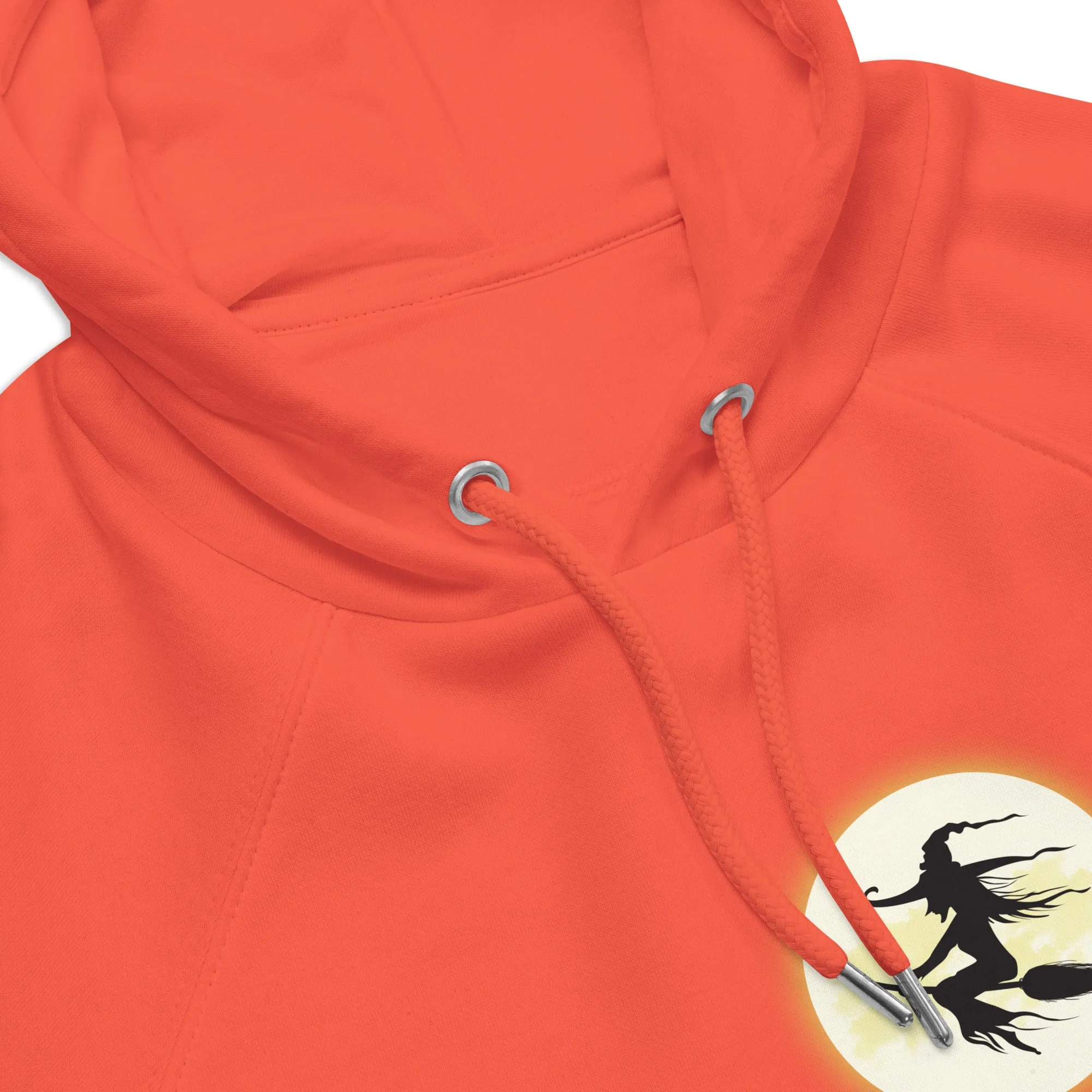 Witch Moon Halloween Graphic Men Eco Raglan Hoodie